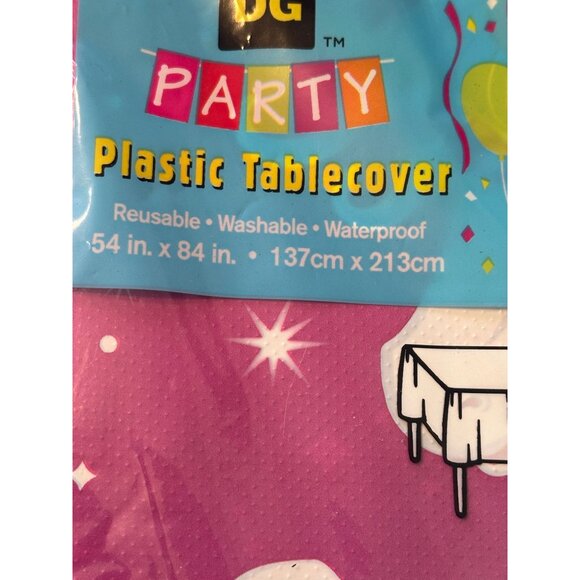 Unicorn Plastic 54” x 84” Tablecloth Set of‎ 7 Reusable, Washable, Waterproof - Picture 3 of 4
